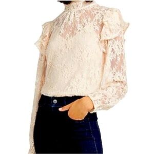 NWOT Express Victorian Lace Top